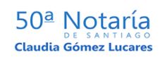 Logo 50ª Notaría de Santiago - Claudia Gómez Lucares